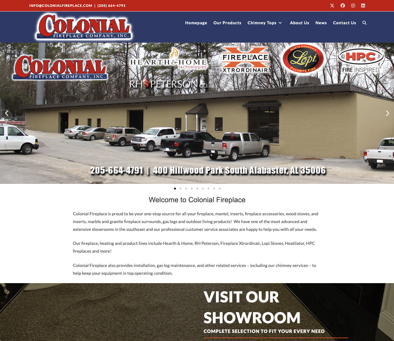 You are currently viewing Colonial Fireplace launches new website design!