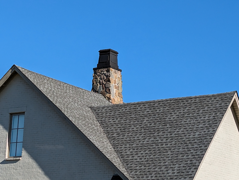 Colonial Fireplace - Pre-fabricated Chimney Tops - Square Shroud